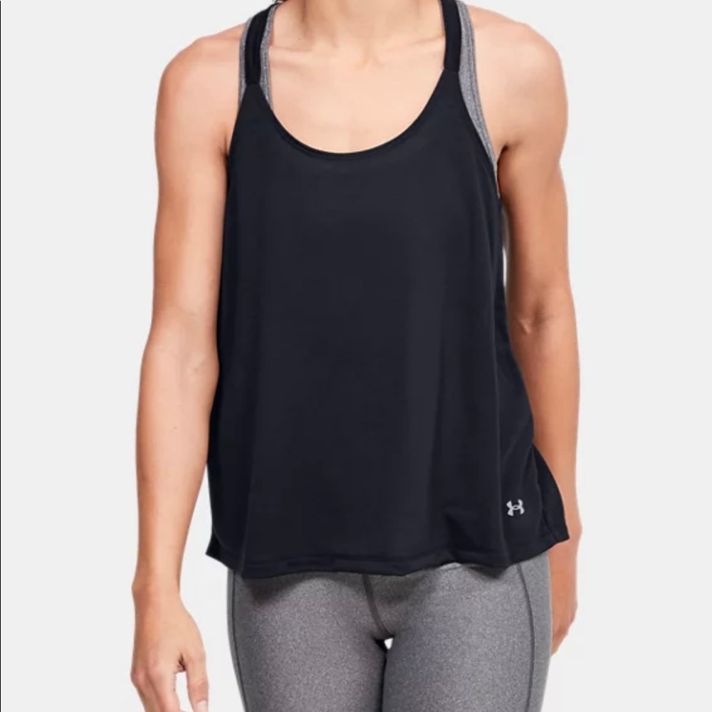 NWT Women’s Under Armour Whisperlight Foldover Tank in SZ M.